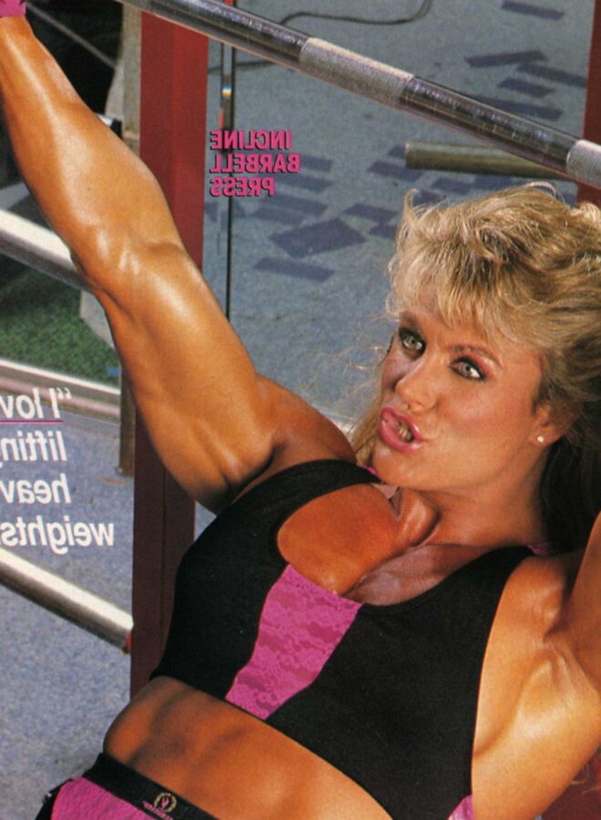 Sandy Riddell! Beautiful Blonde Muscular Beast!