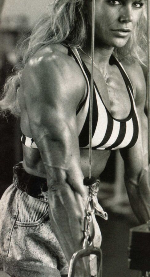 Sandy Riddell! Beautiful Blonde Muscular Beast!