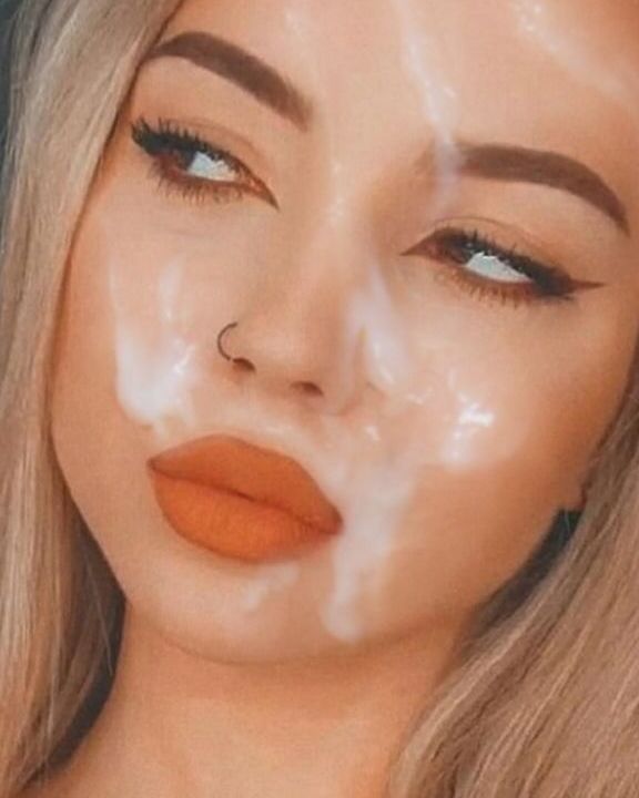 Hot slutty blonde facials + tribute