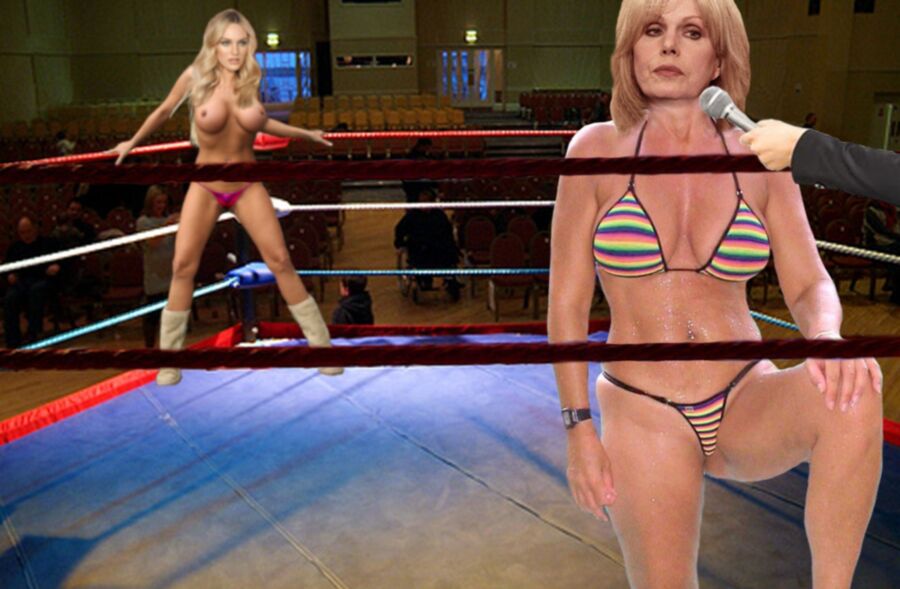 Celebs wrestling .