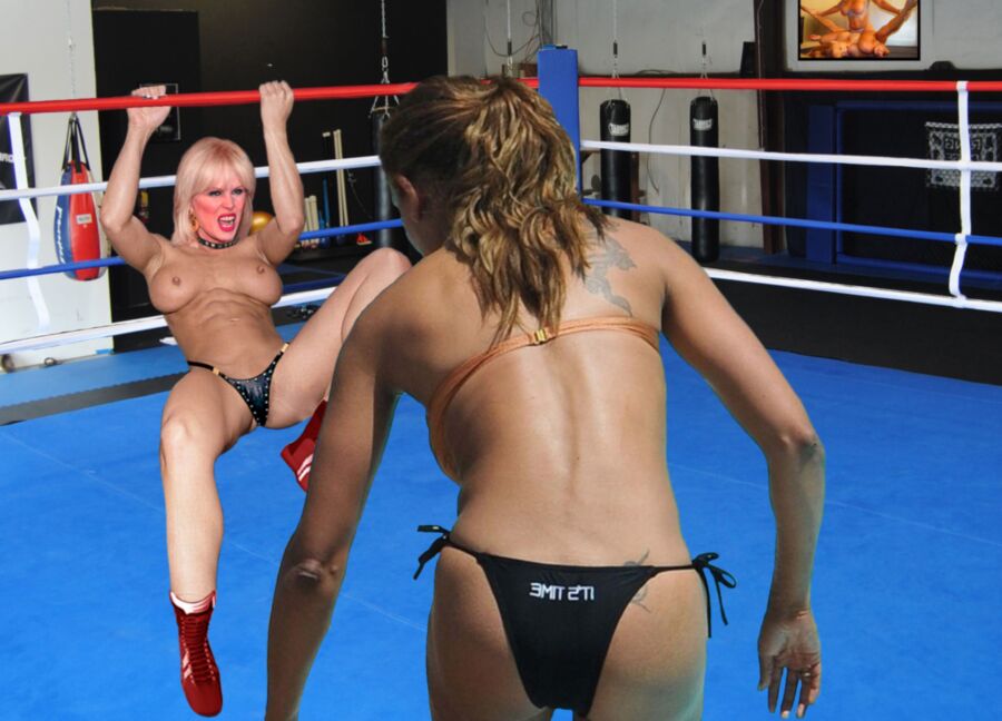 Celebs wrestling .