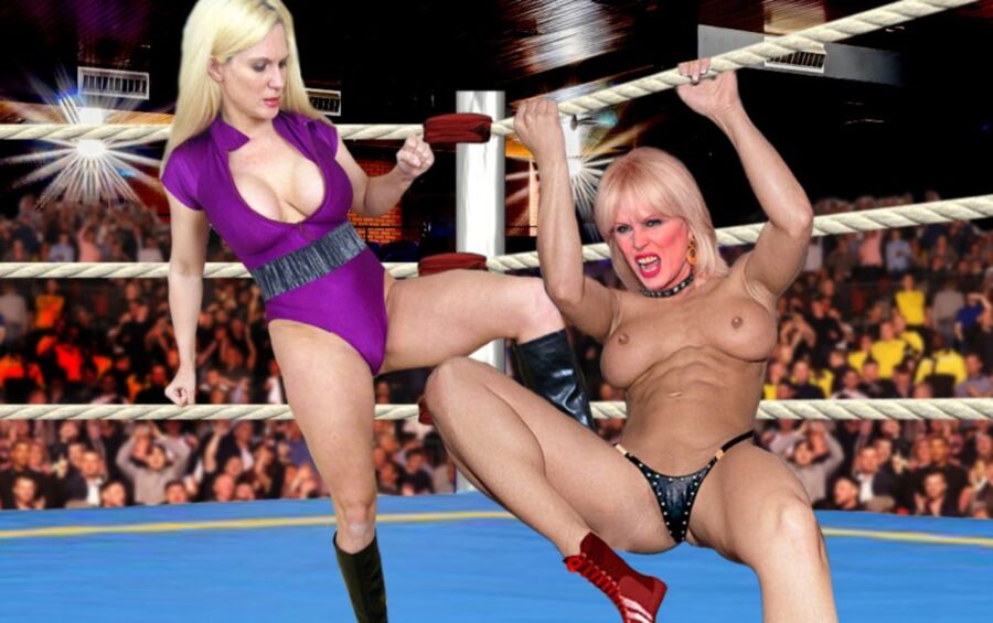 Celebs wrestling .