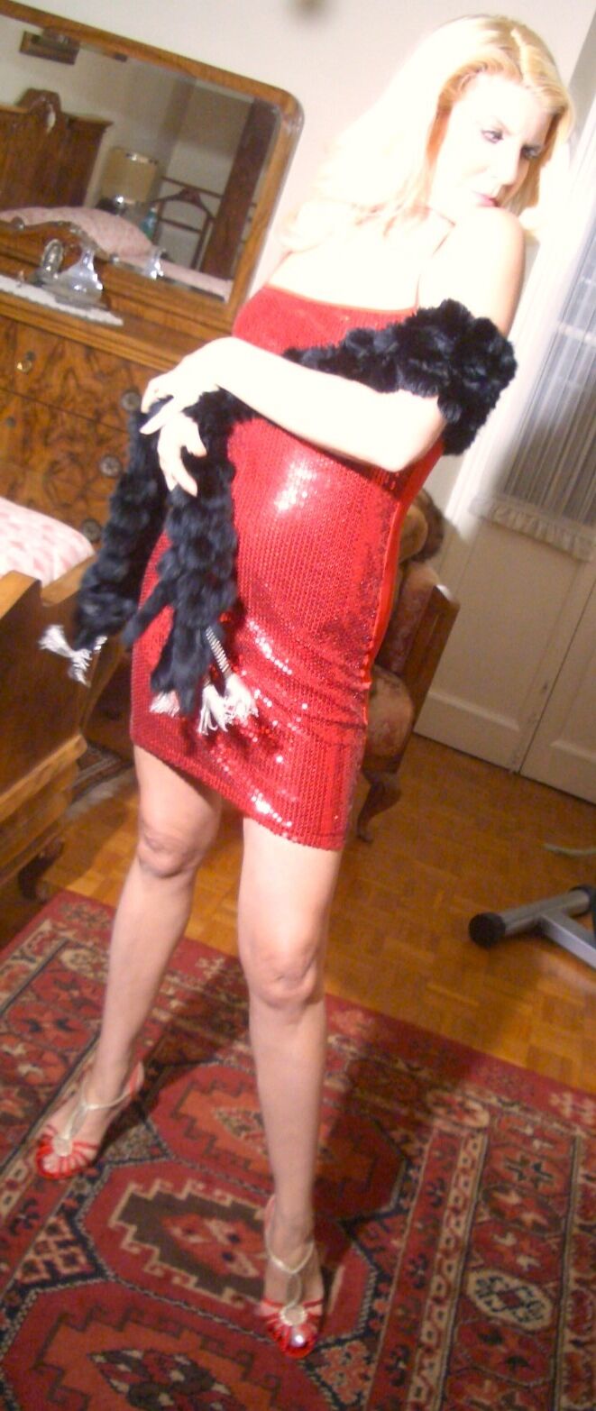 mein rotes Minikleid