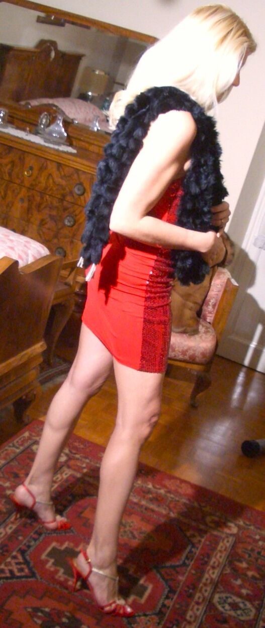 mein rotes Minikleid