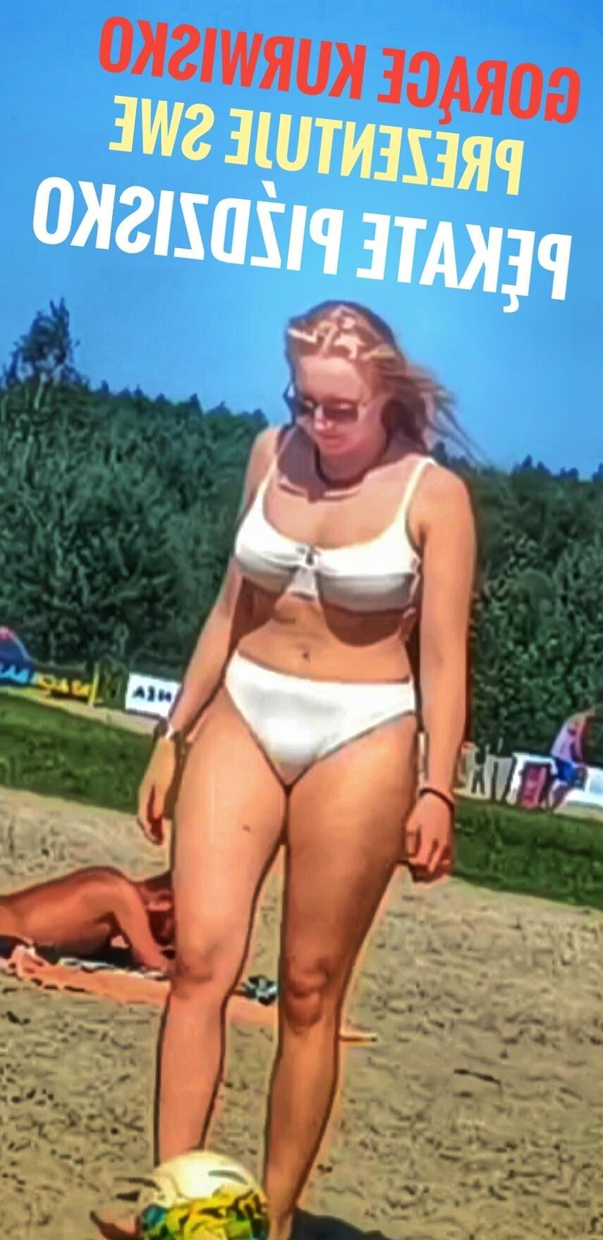 polish cunt on the beach cameltoe polska pizda na plazy