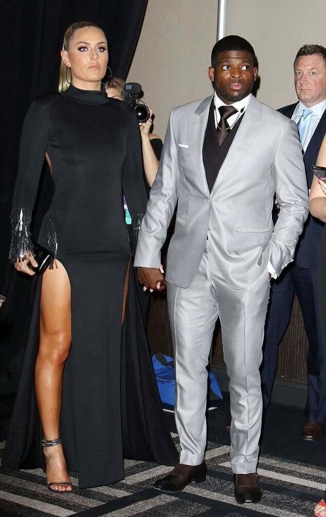 Lindsey Vonn y P.K. Subban maravilloso amor verdadero interracial