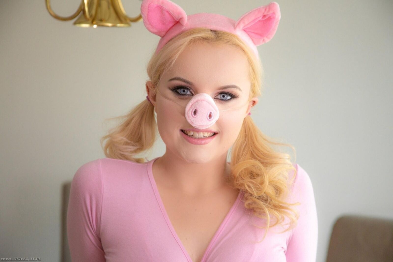 Showing what a cute little fuck pig she is for you