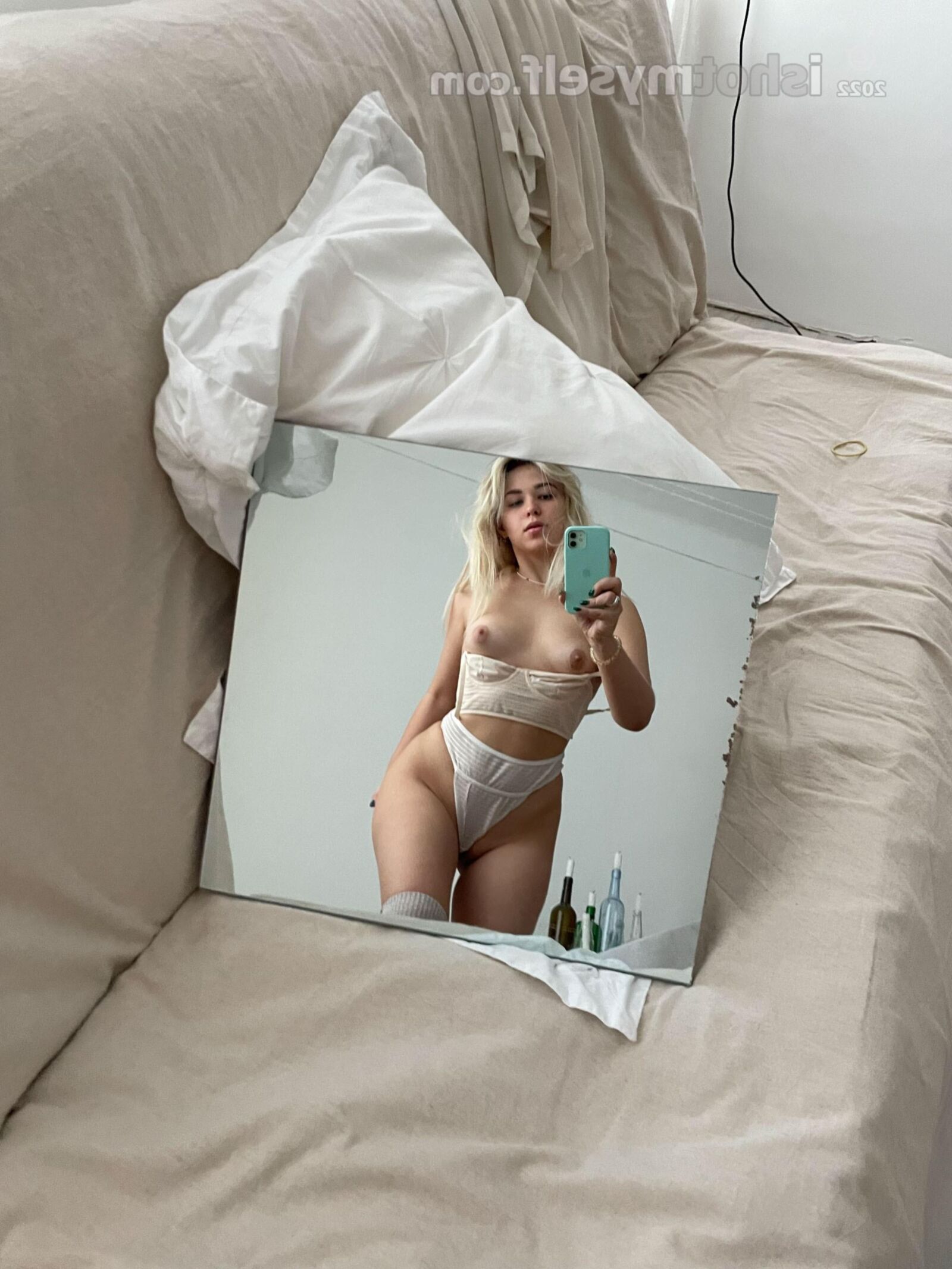 Selvaggia Finnische blonde Amateur-Selbstaufnahme