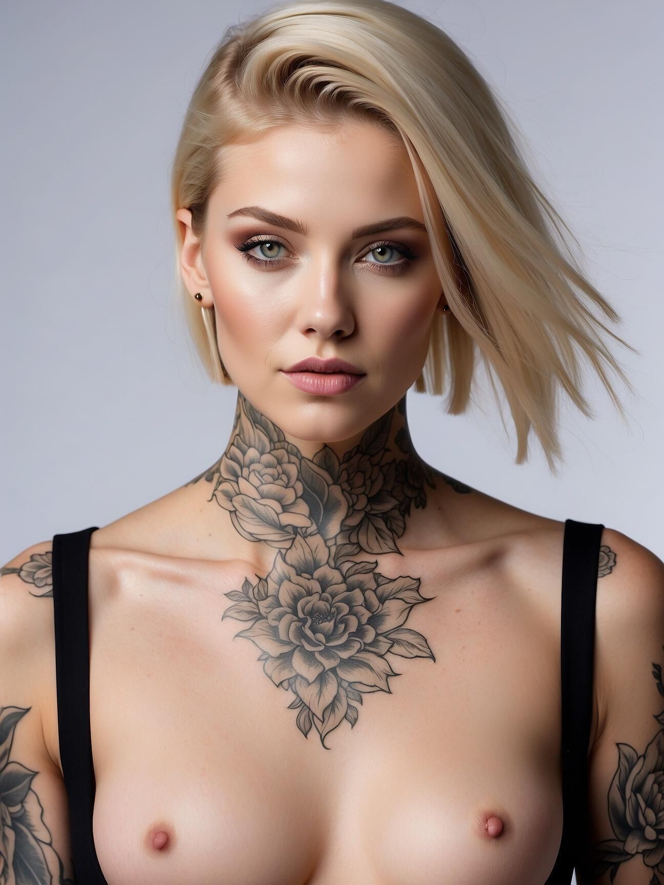 Belleza rubia tatuada - 2