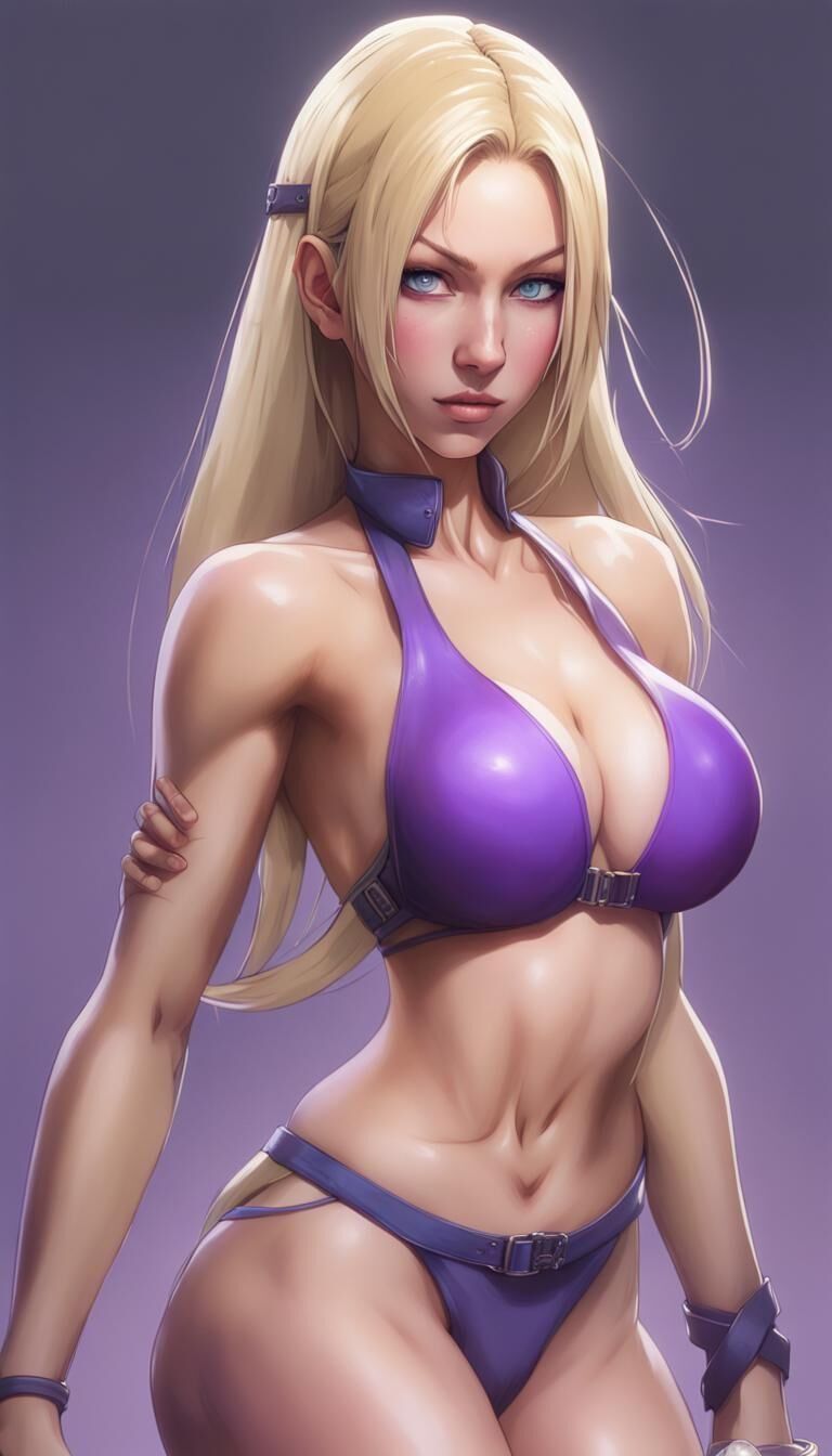 Ino Yamanaka AI Art (par KinkyWinky69 utilisant NightCafe)