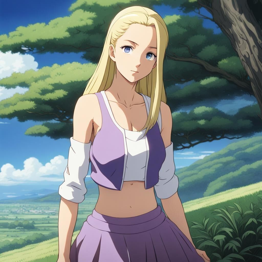 Ino Yamanaka AI Art (by KinkyWinky69 using NightCafe)