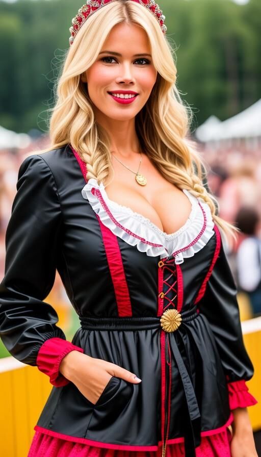 Claudia Schiffer oktoberfest  AI