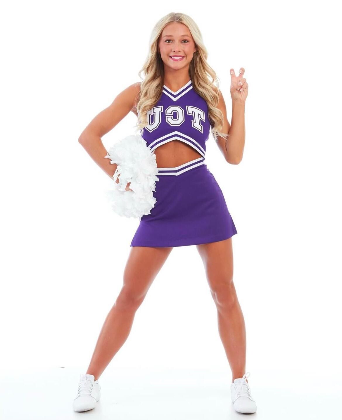 Heiße College-Cheerleaderin Kaylee (Uniform) (Bikini)