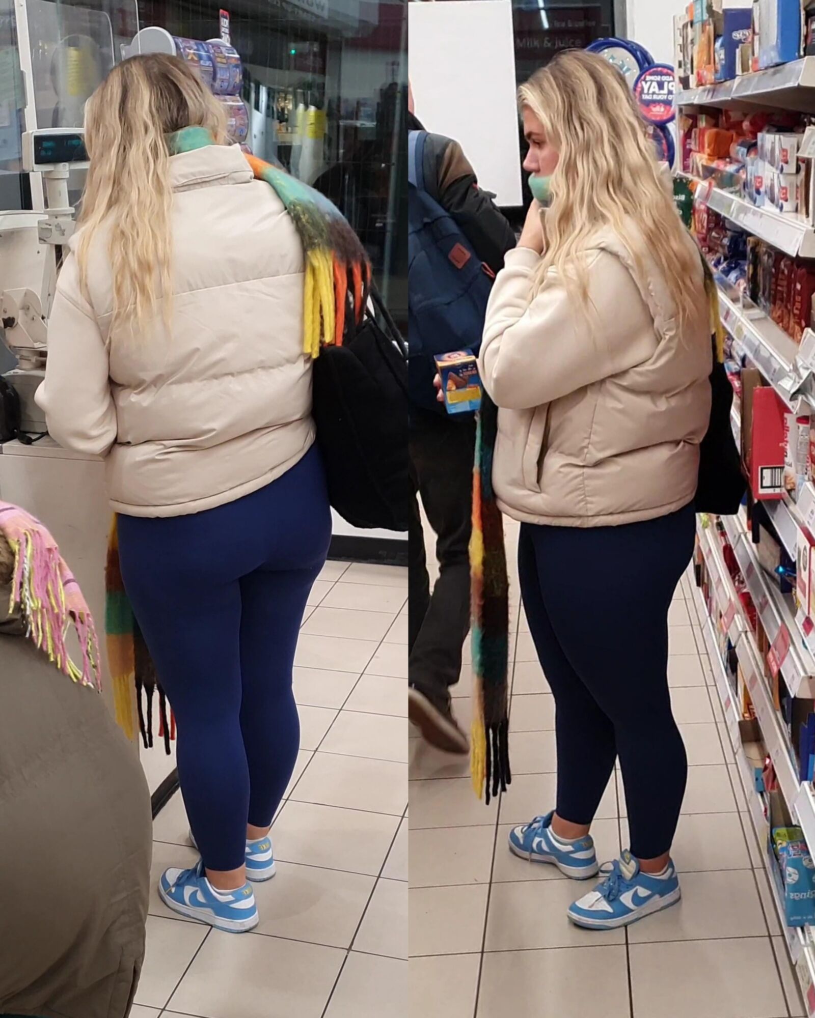 [Candid] Big Bokg Pawg Blonde Slam Pig Pig