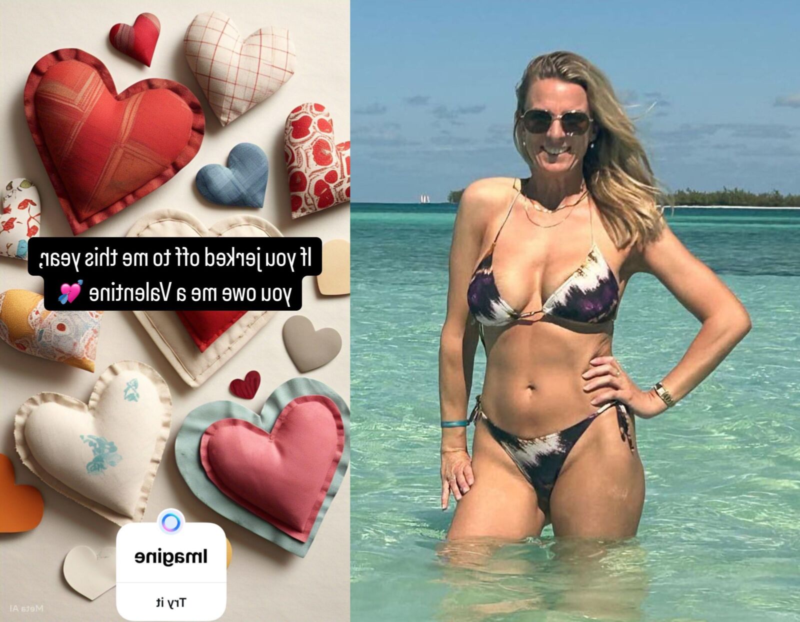 Nicole veut que vous vous branliez à ses bikinis