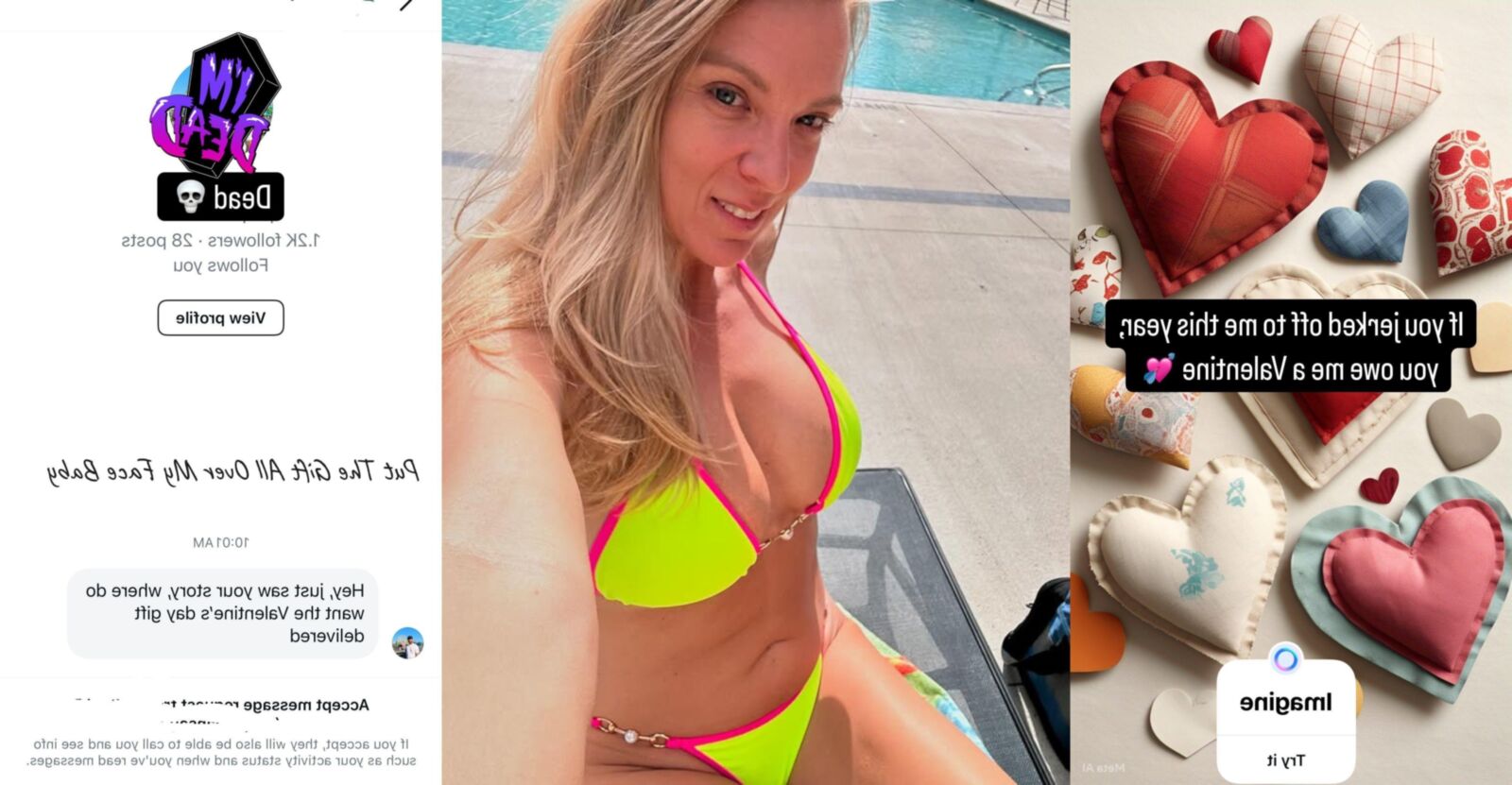 Nicole veut que vous vous branliez à ses bikinis