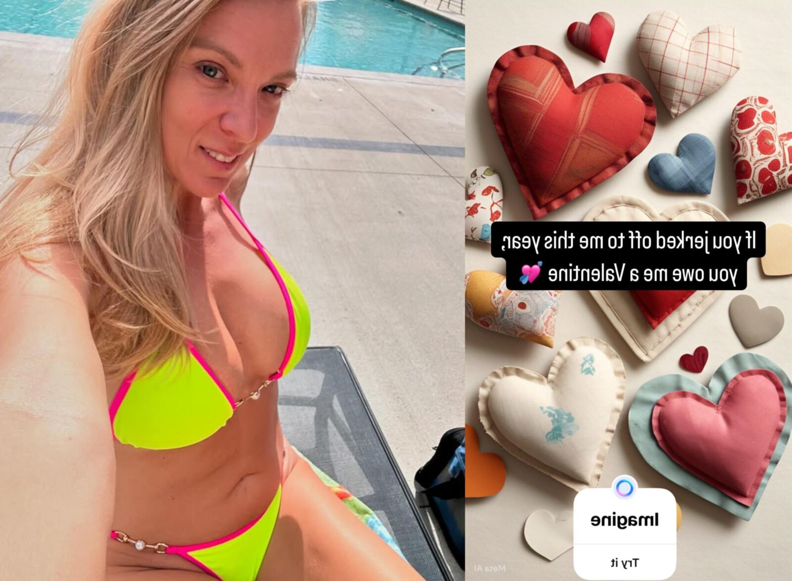 Nicole veut que vous vous branliez à ses bikinis