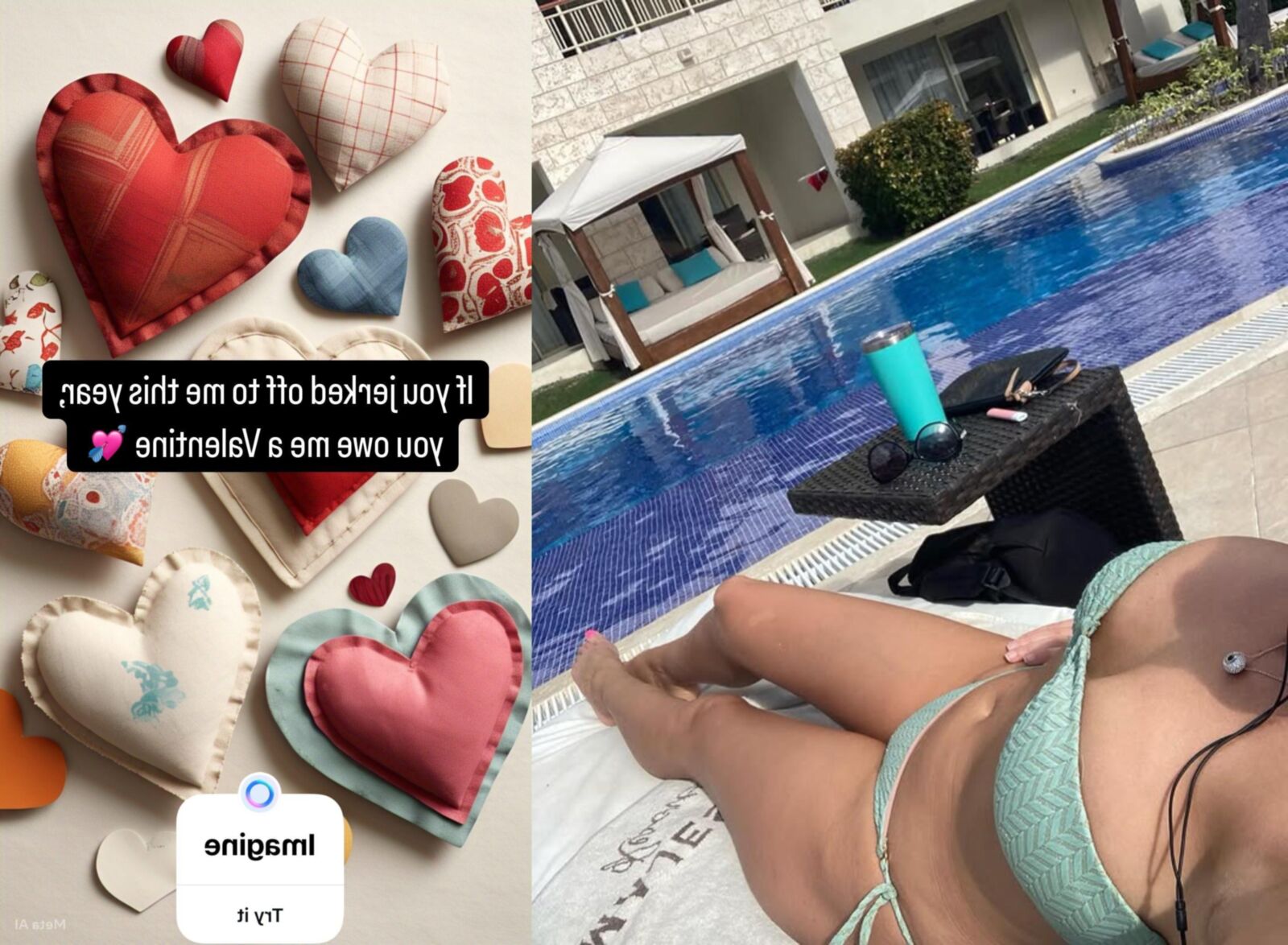 Nicole veut que vous vous branliez à ses bikinis