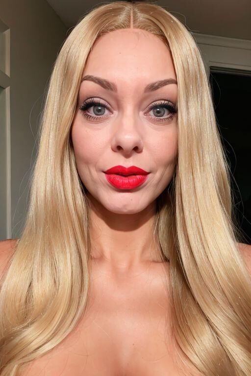 Jolie milf blonde Marty (créations AI EMF)