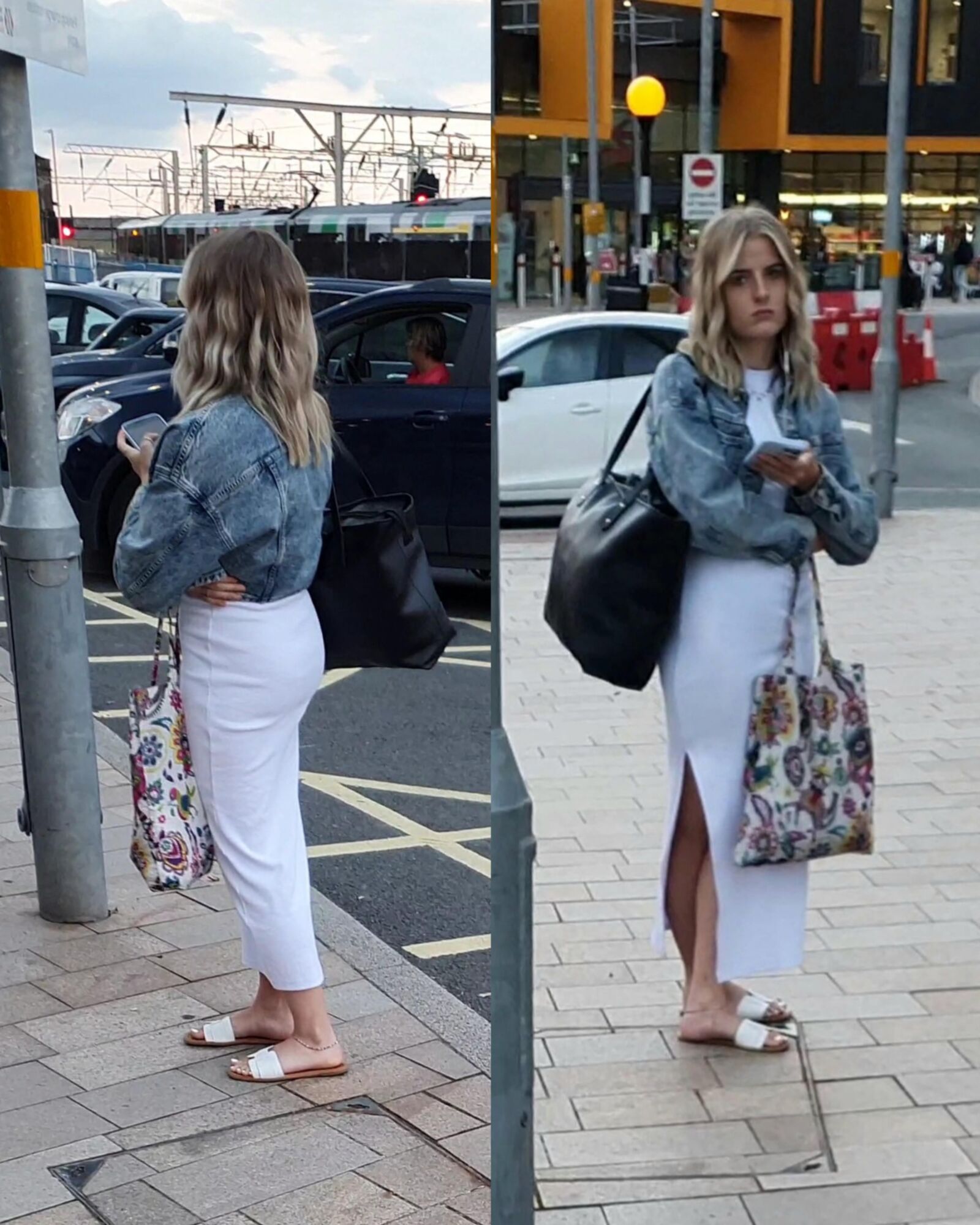 [CANDID] GRUMPY BLONDE WITH VERY PRETTY FEET