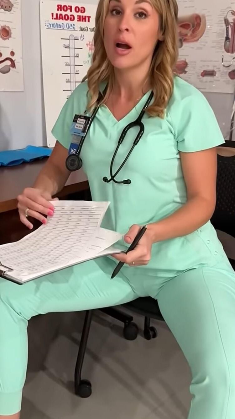 Sexy nurse with cameltoe