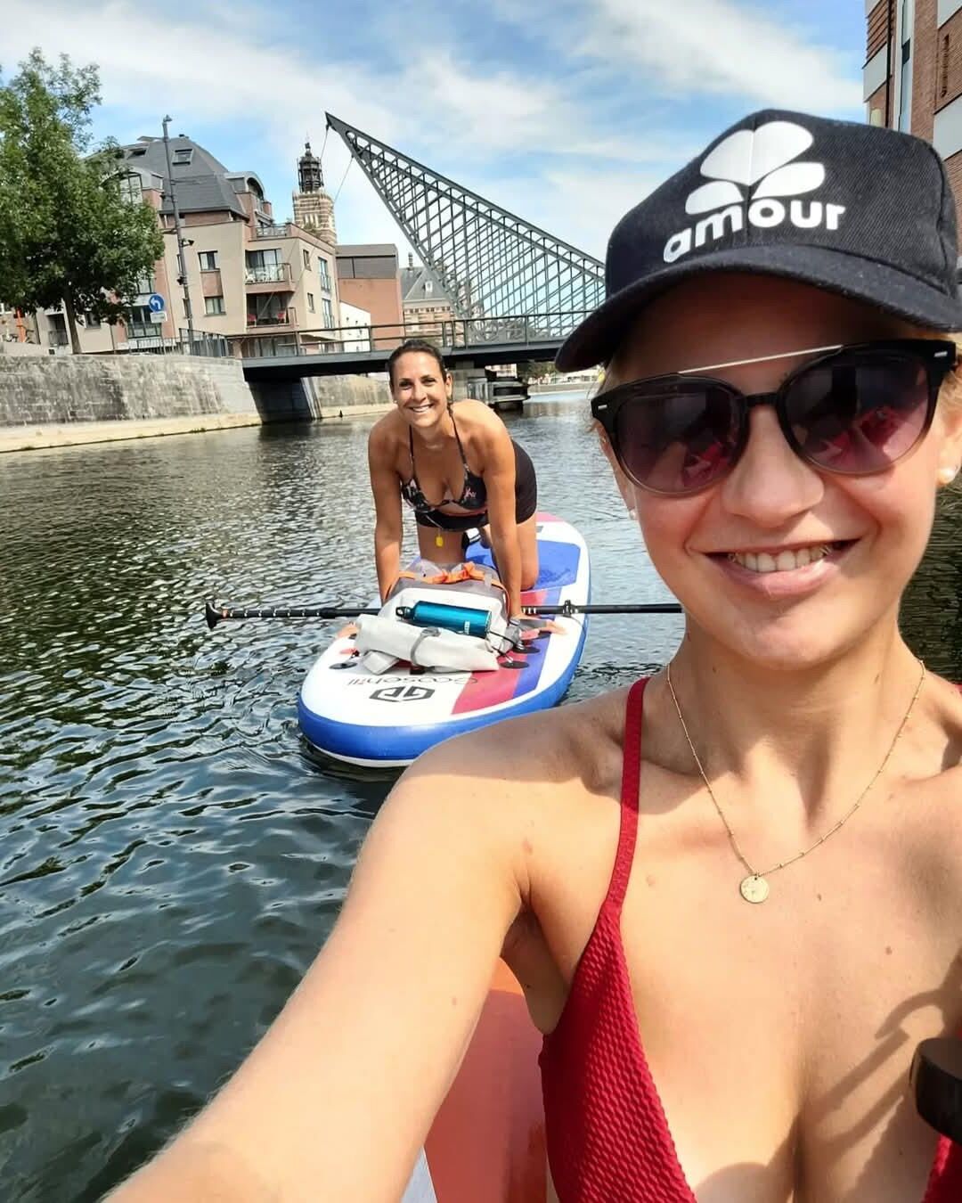 Paddle board sexy bikini