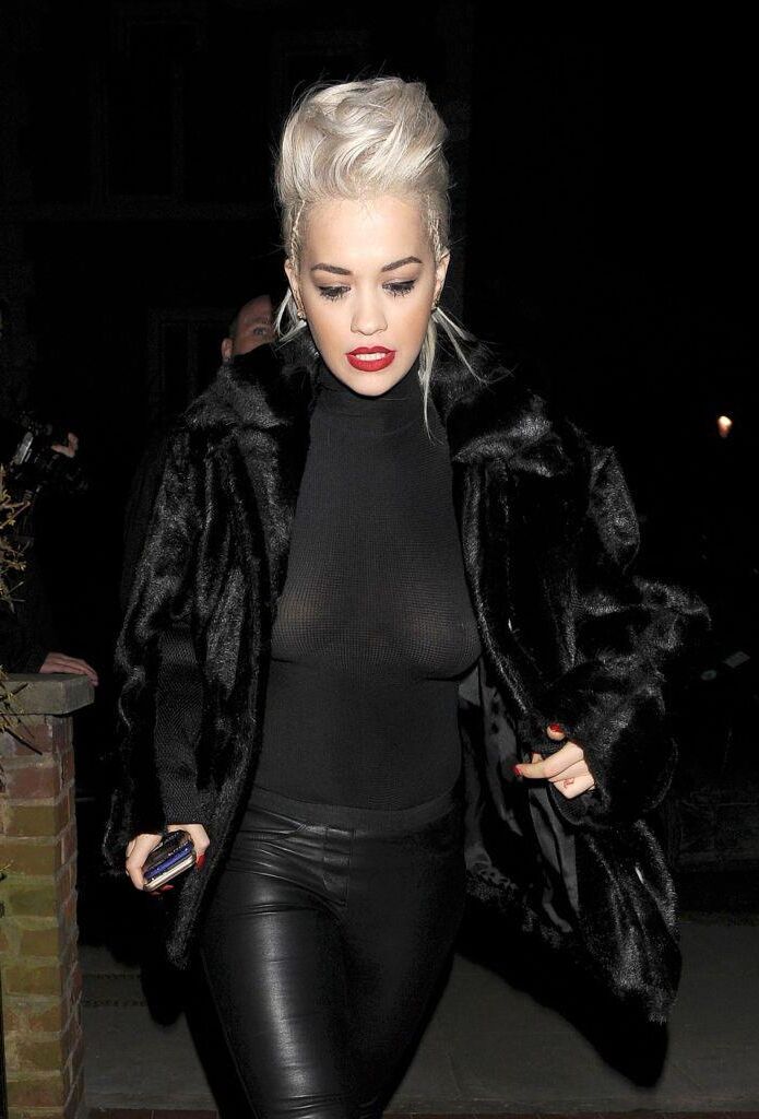 Rita Ora Braless