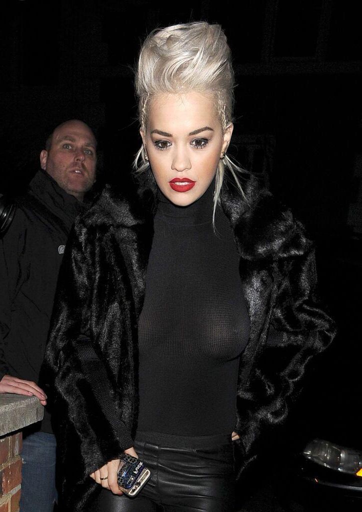 Rita Ora Braless