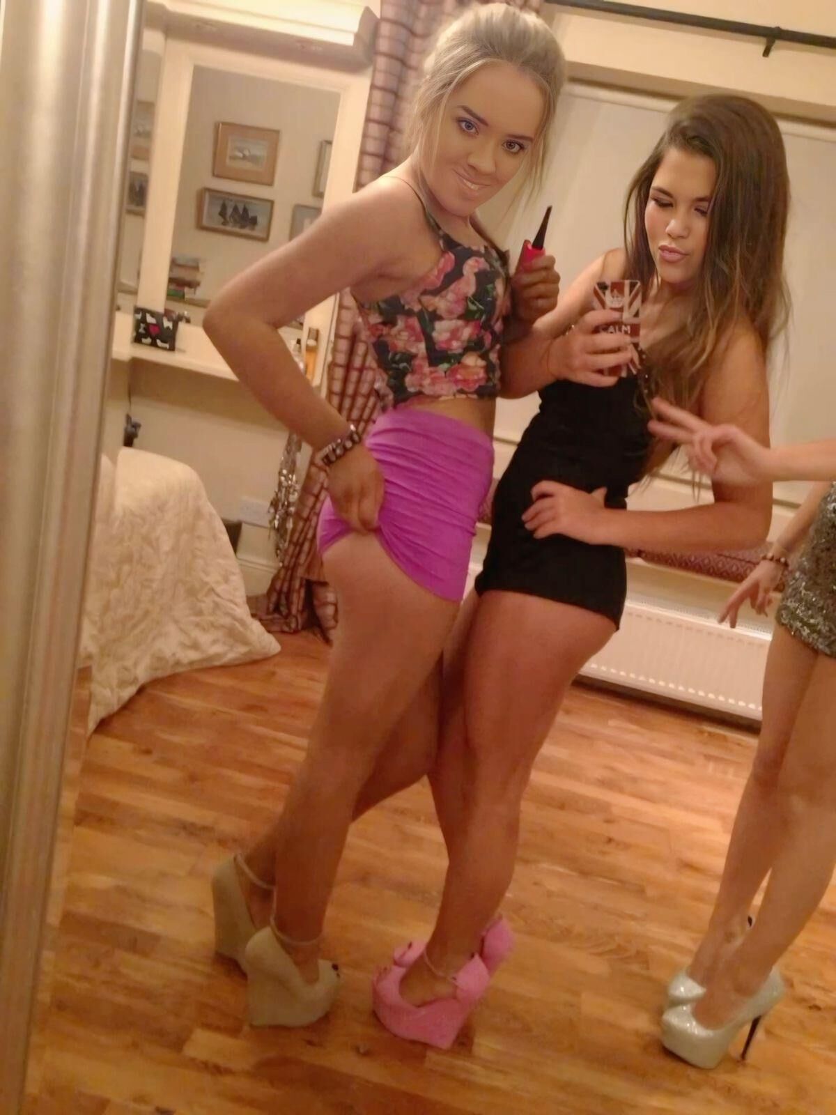 Irischer Chav Teenager in High Heels