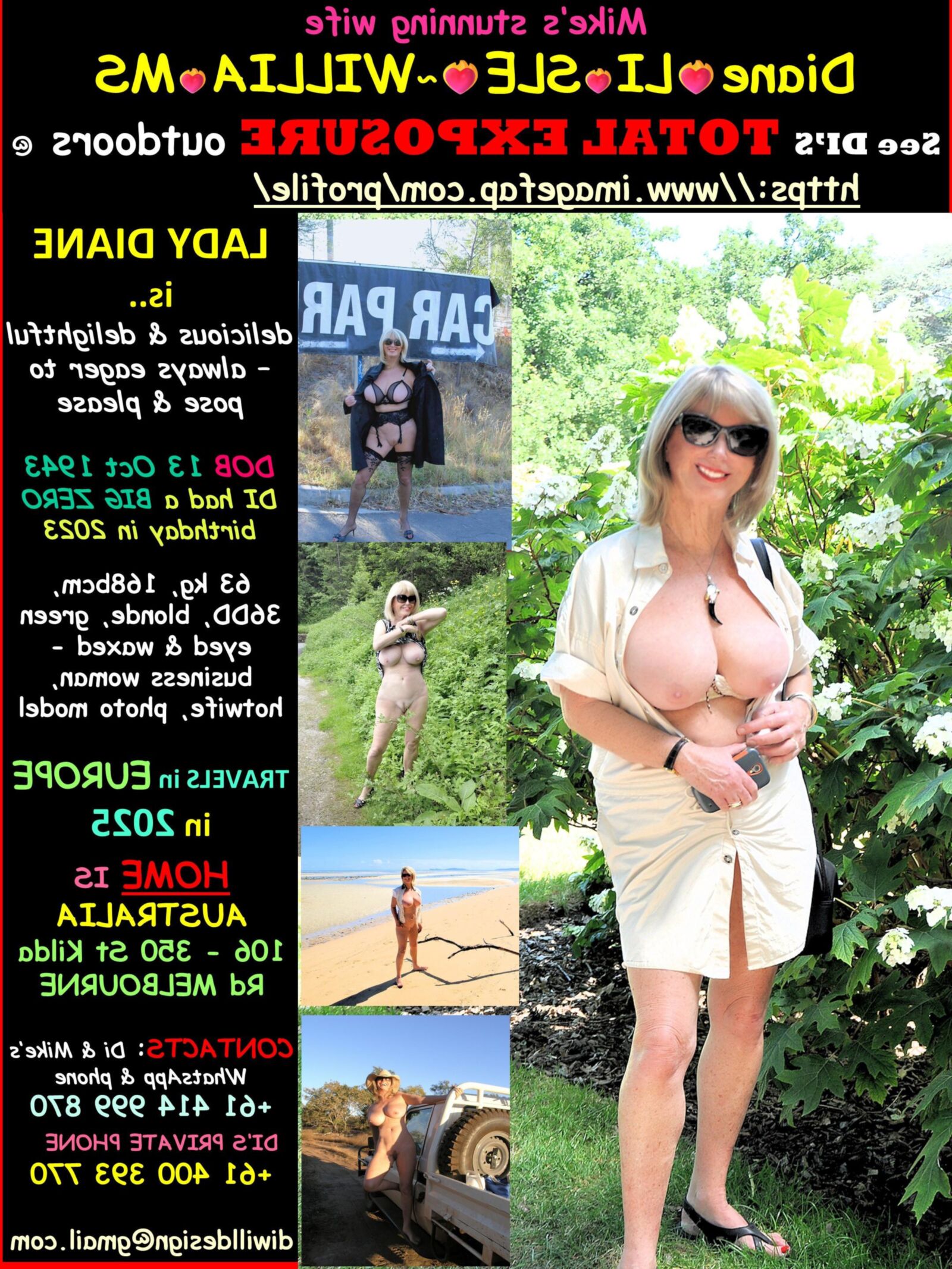 ❤️Our SEXY LADY DI@NE😍FROLICS in the GARDENS👩💋!