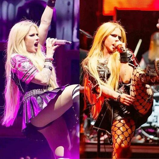 Avril Lavigne upskirts 