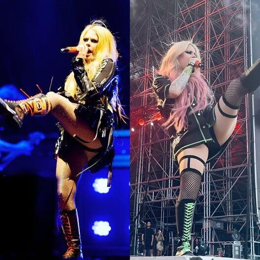Avril Lavigne upskirts 