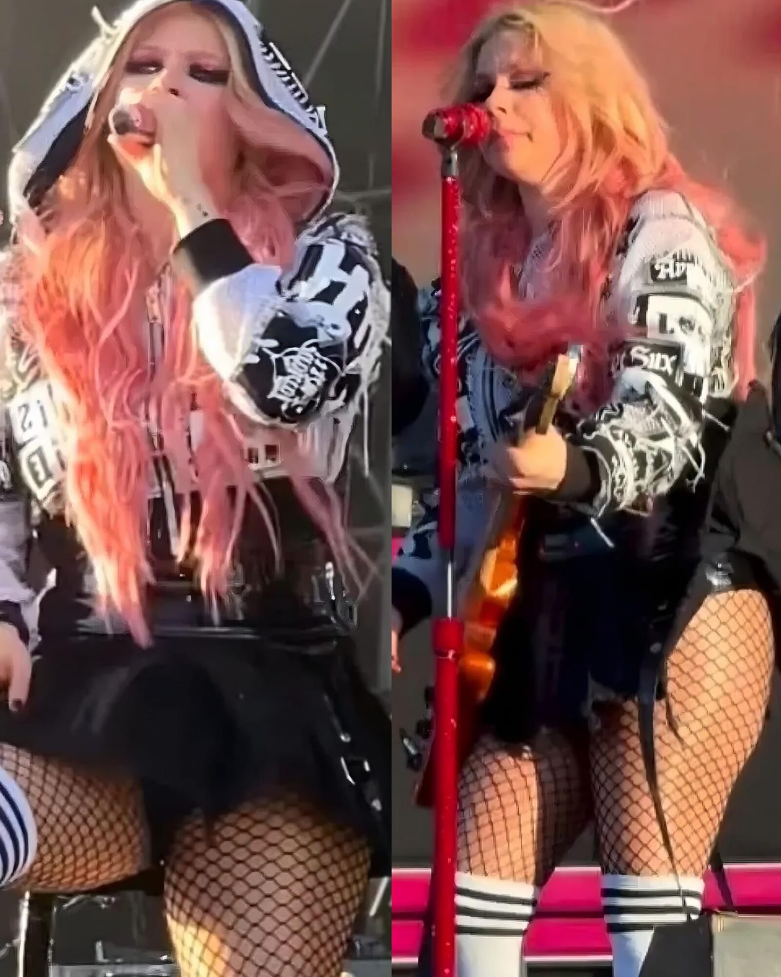 Avril Lavigne upskirts 