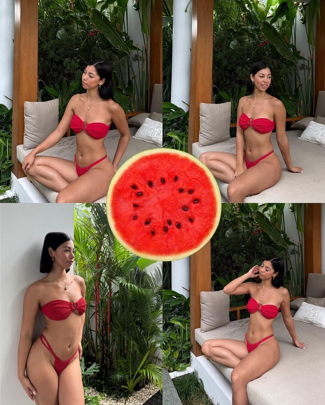 Sol beijado e frutas mergulhadas