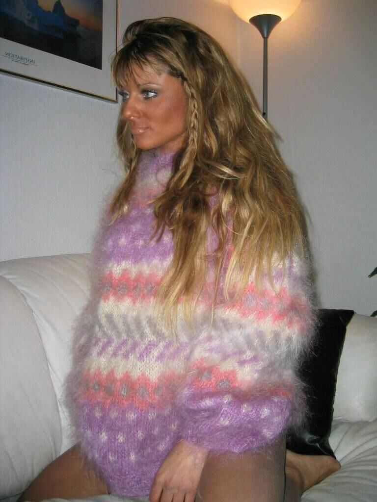 Pulls mohair angélique vintage angora