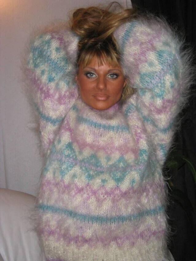 Pulls mohair angélique vintage angora