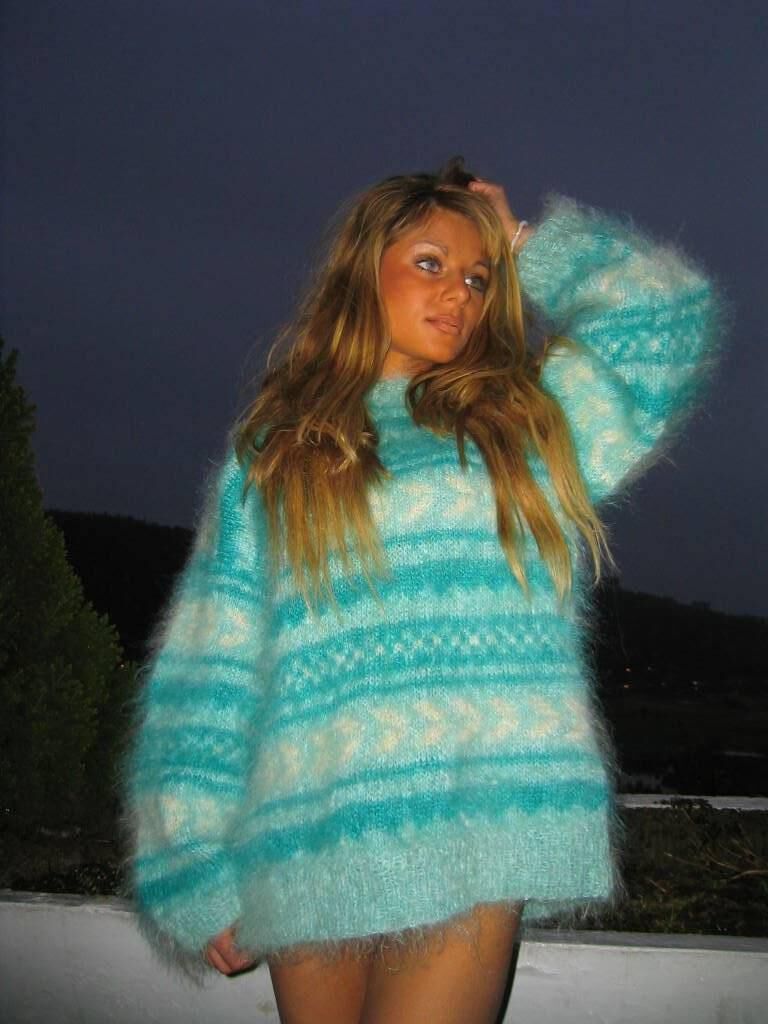 Pulls mohair angélique vintage angora