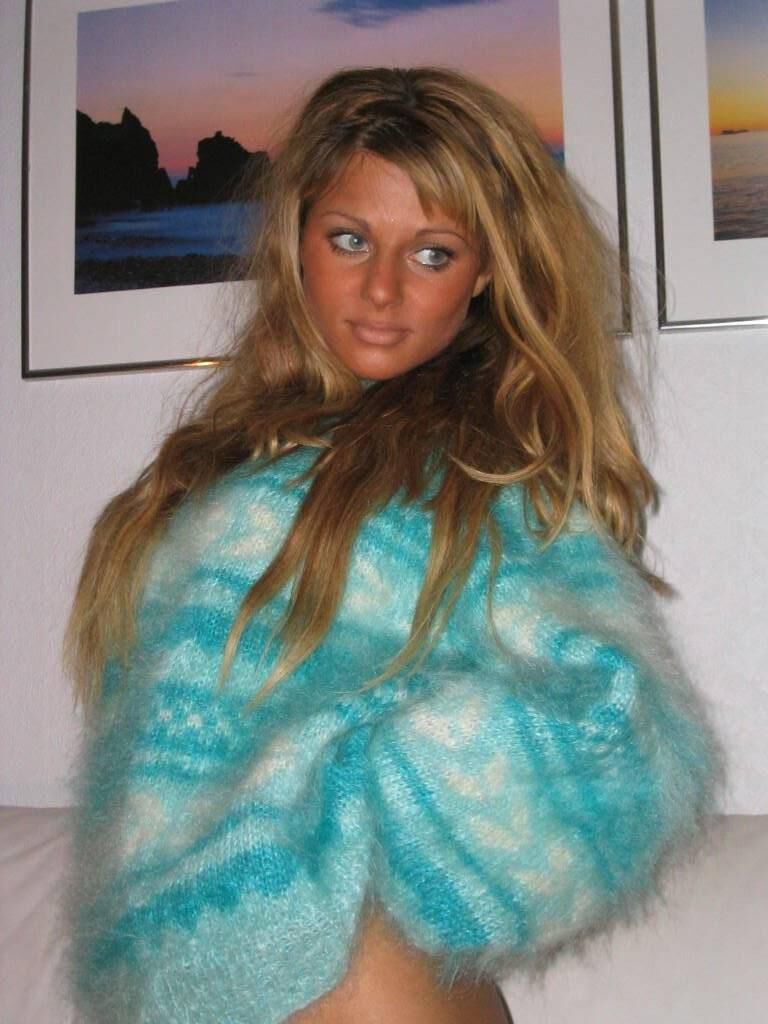 Pulls mohair angélique vintage angora