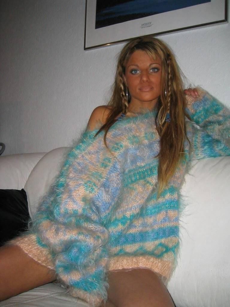 Pulls mohair angélique vintage angora