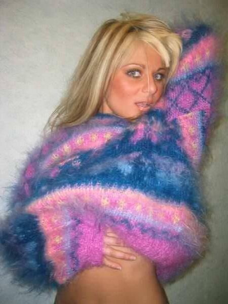 Pulls mohair angélique vintage angora