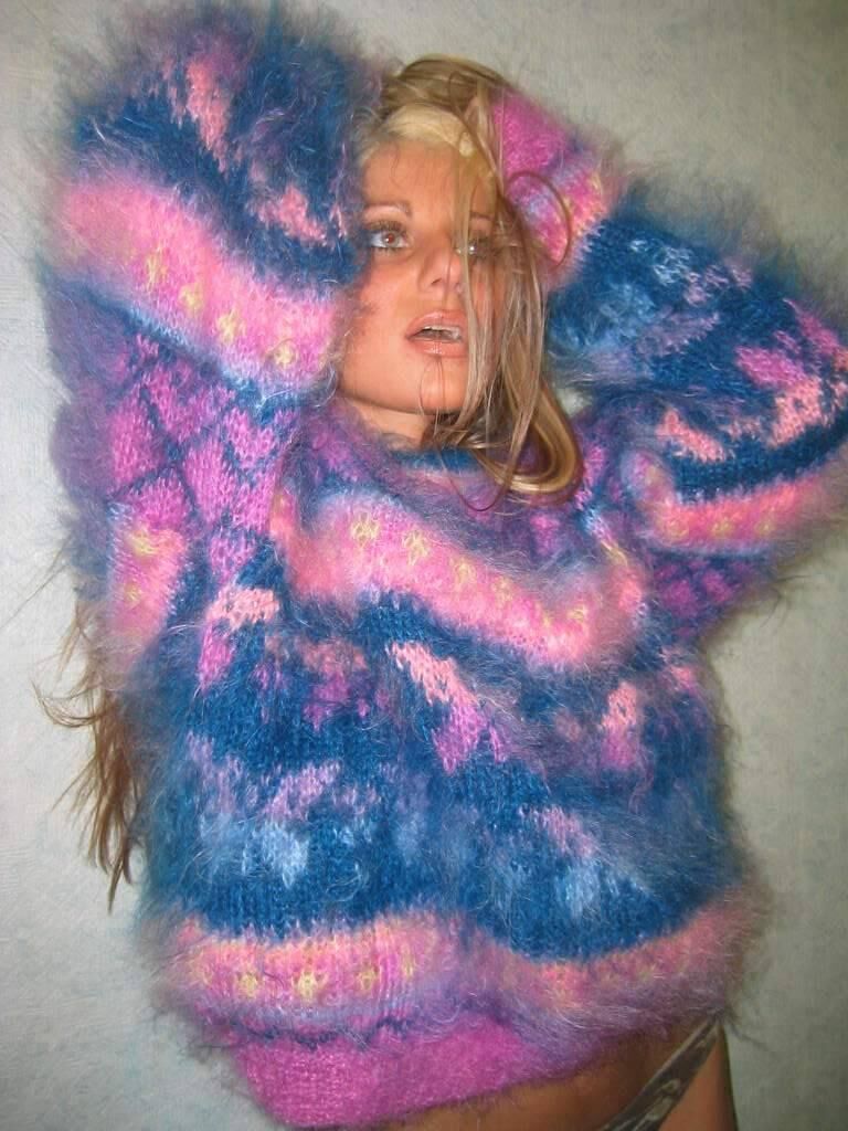 Pulls mohair angélique vintage angora