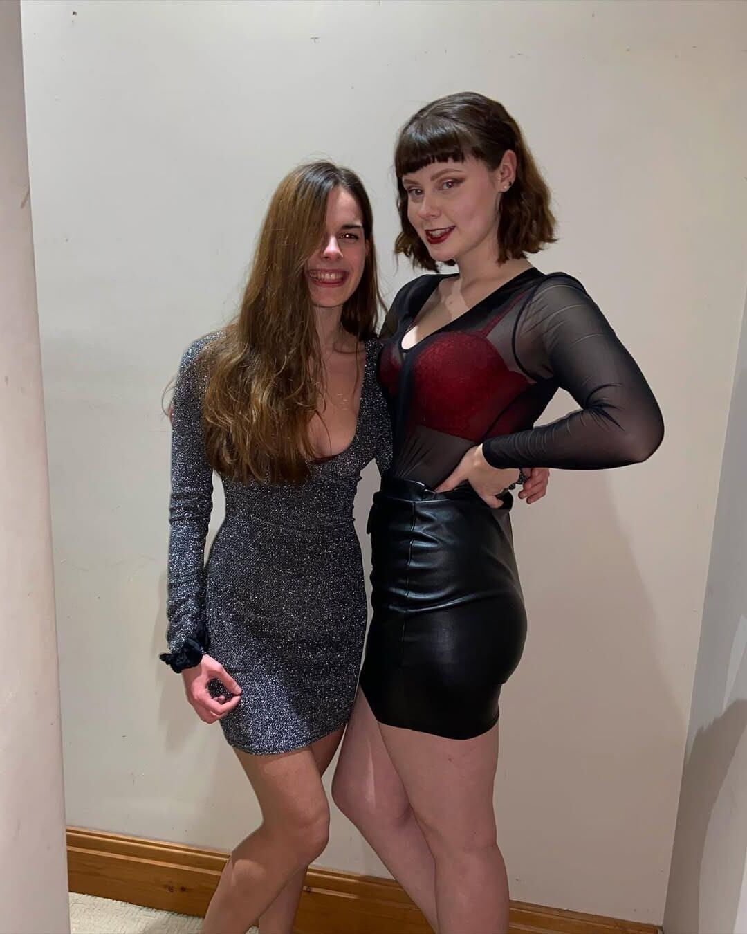 Slutty Tns in wet looks and leather outfits