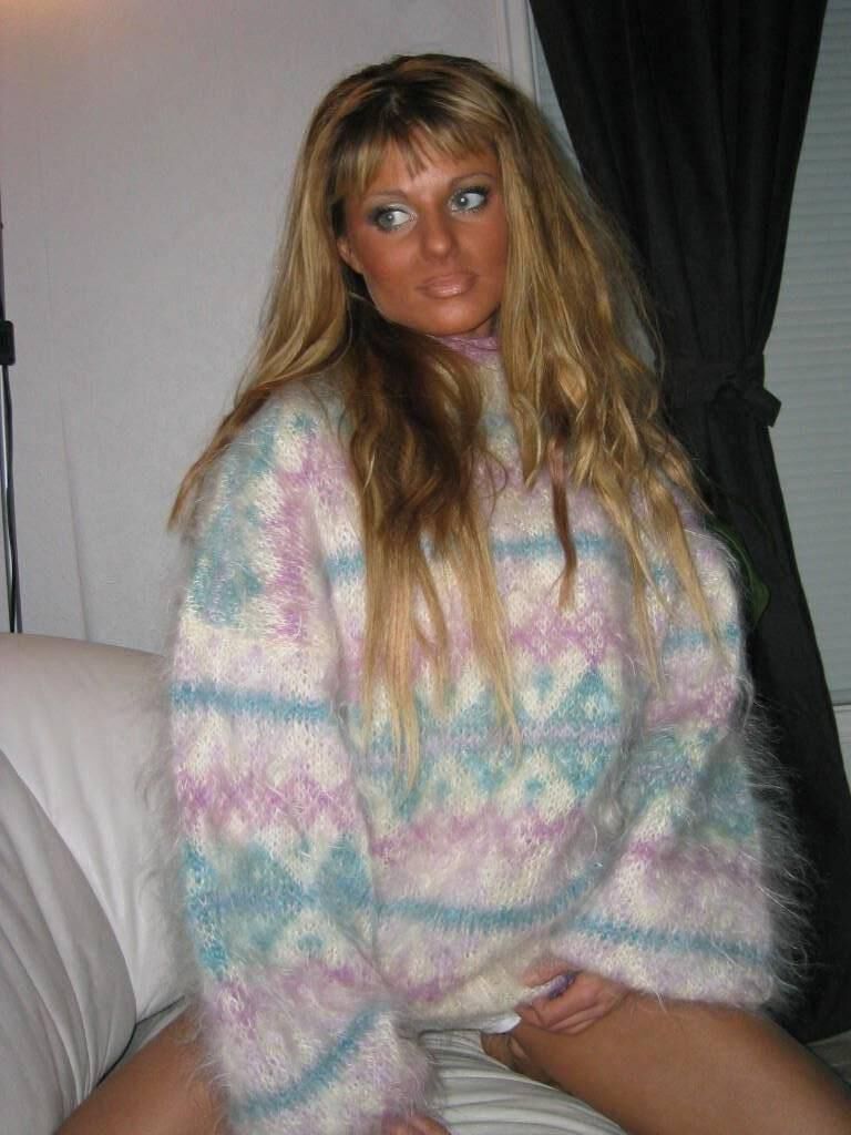 Pulls mohair angélique vintage angora