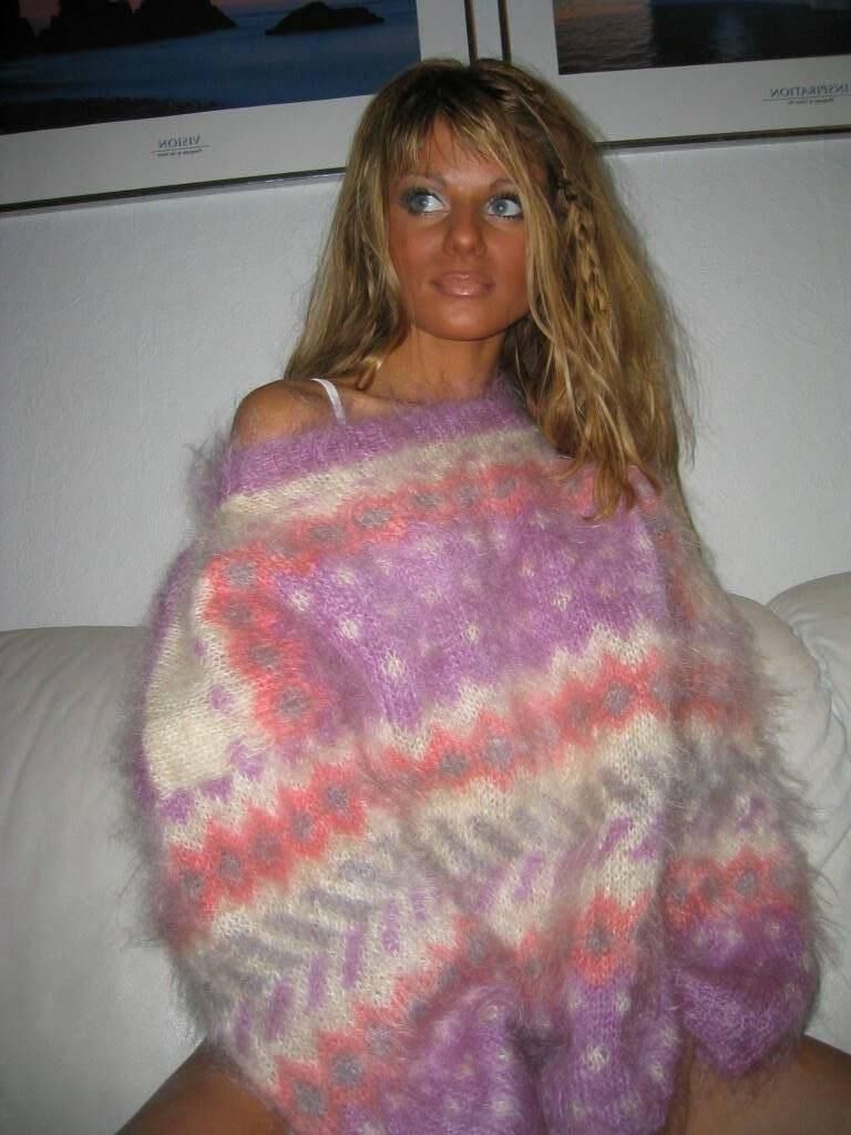 Pulls mohair angélique vintage angora