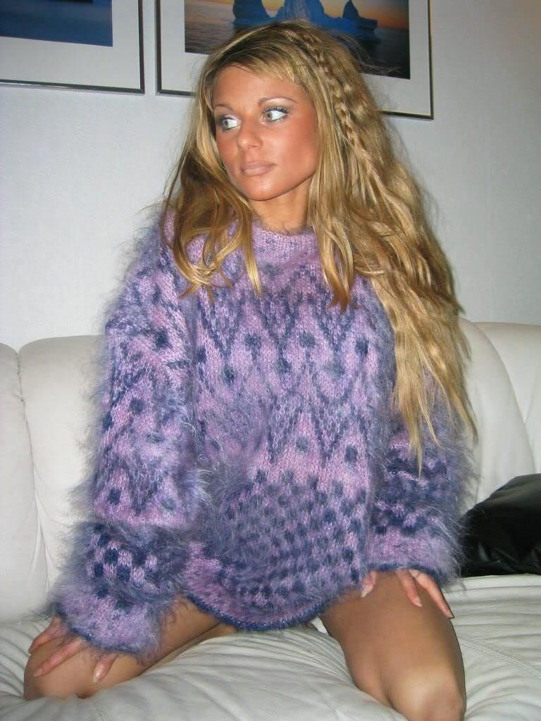 Pulls mohair angélique vintage angora