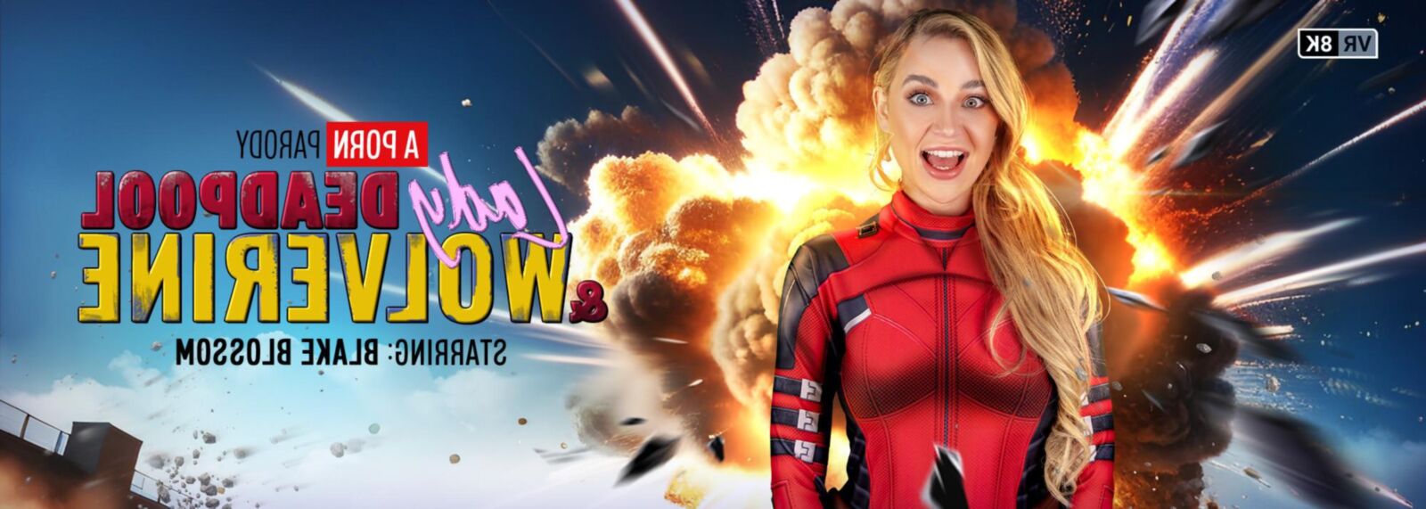Blake Blossom Yo Lady Deadpool et Wolverine, une parodie porno