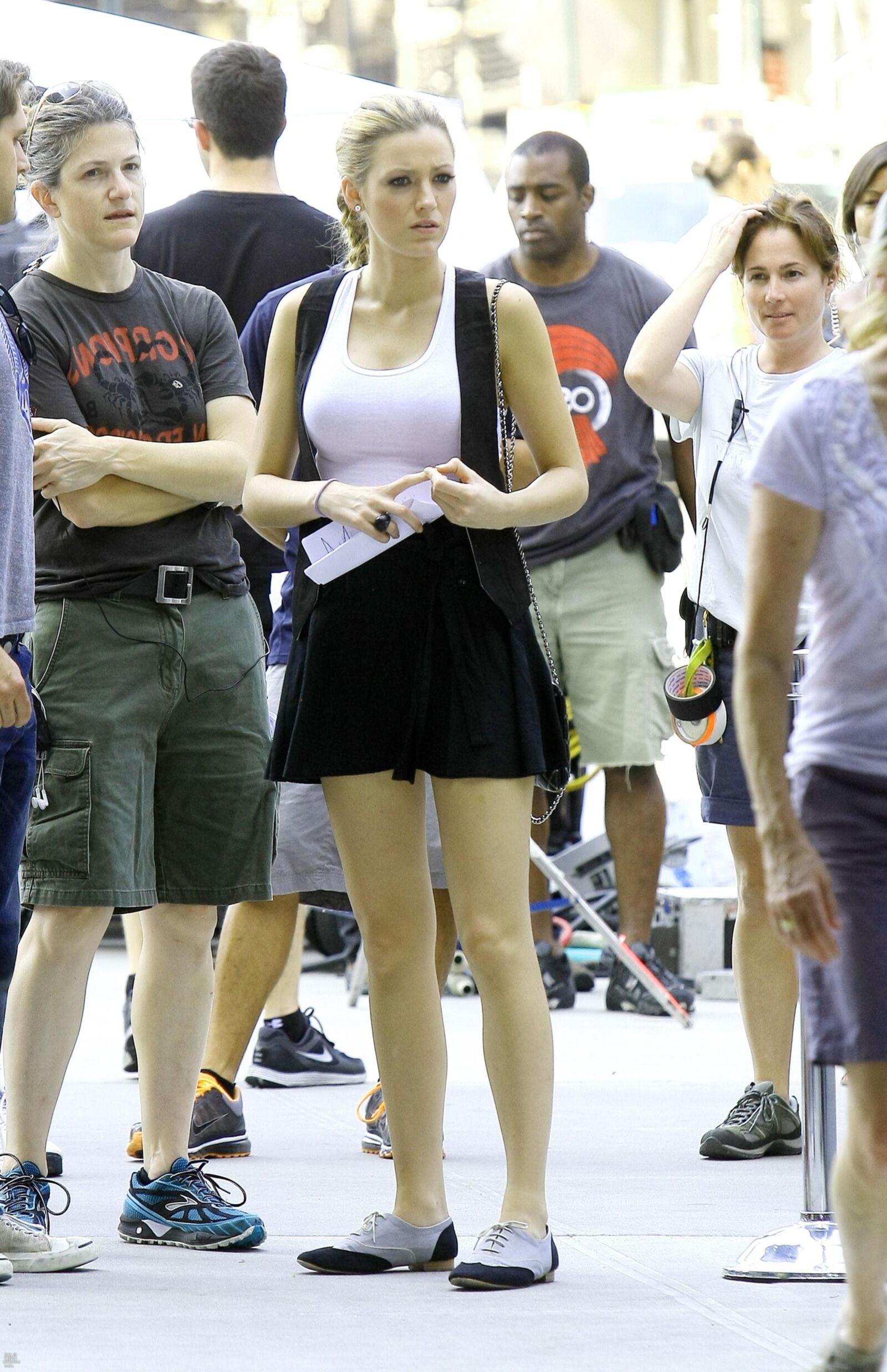 Blake Lively Filting Gossip Girl, août,