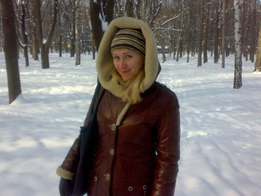 Olga enceinte de Kharkiv en Ukraine