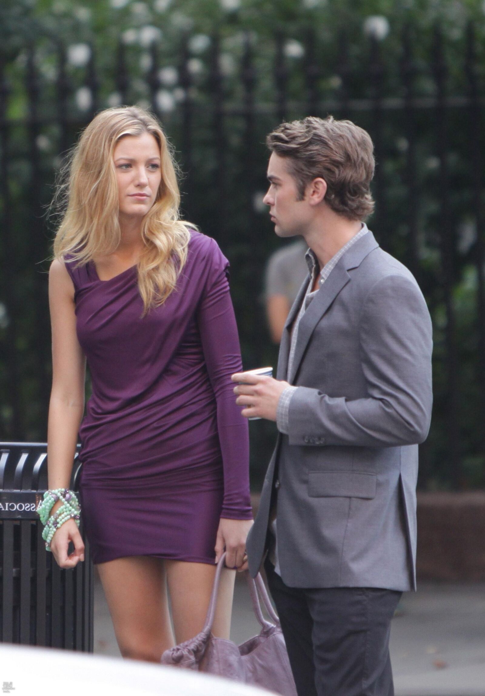 Blake Lively Filming Gossip Girl, agosto,