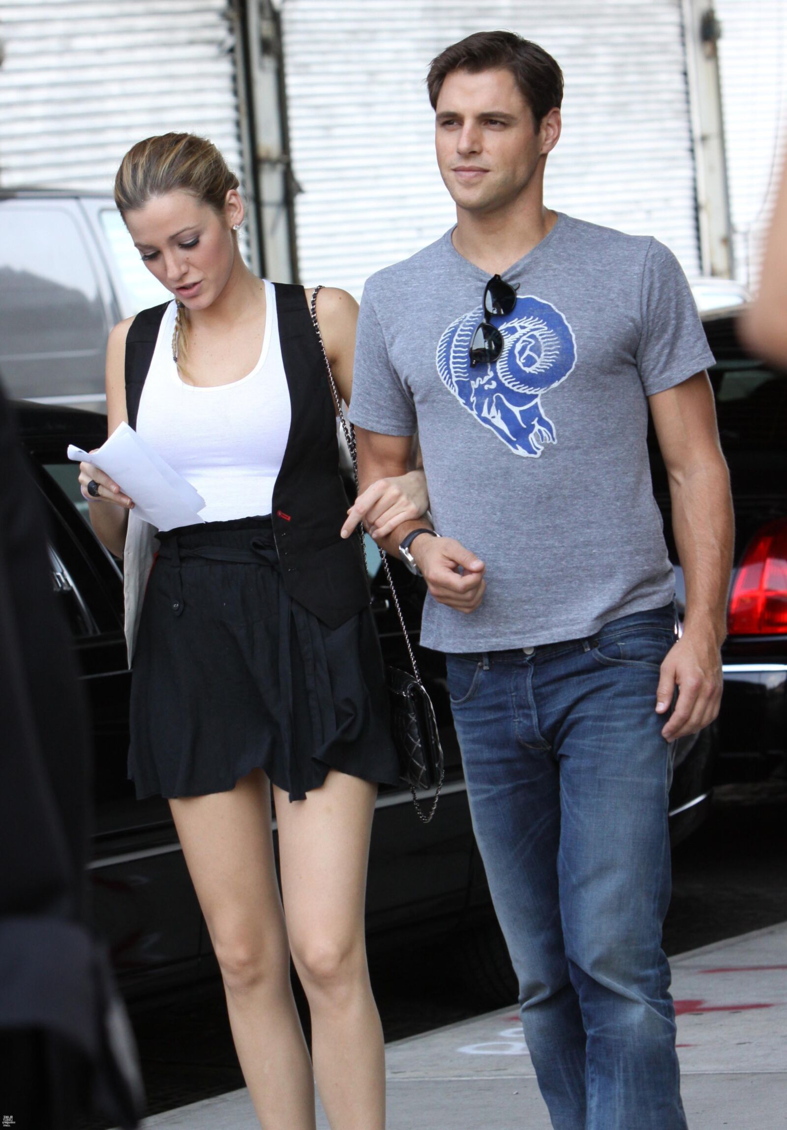 Blake Lively Filting Gossip Girl, août,